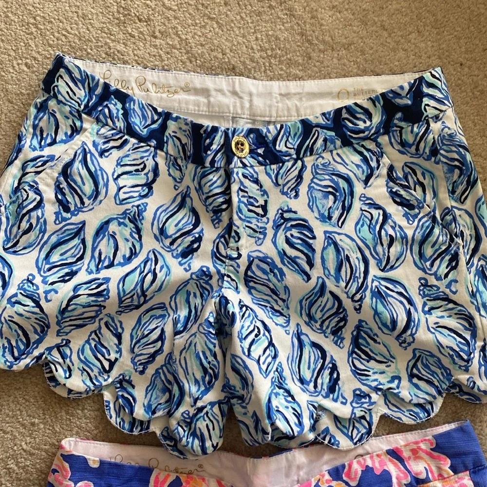 2 pair bundle lolly Pulitzer buttercup shorts - Picture 3 of 10